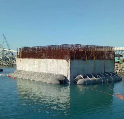 راه اندازی و بلند کردن کیسه هوا لاستیکی دریایی کشتی با فشار بالا برای کشتی باری