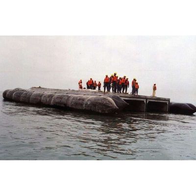 راه اندازی و بلند کردن کیسه هوا لاستیکی دریایی کشتی با فشار بالا برای کشتی باری