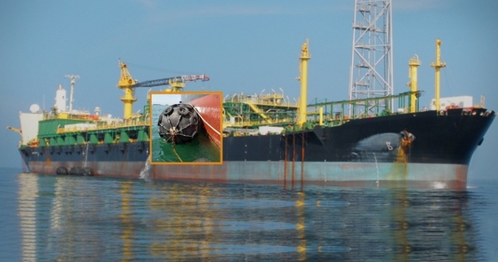 گواهی BV گلگیر دریایی لاستیکی طبیعی برای پهلوگیری کشتی
