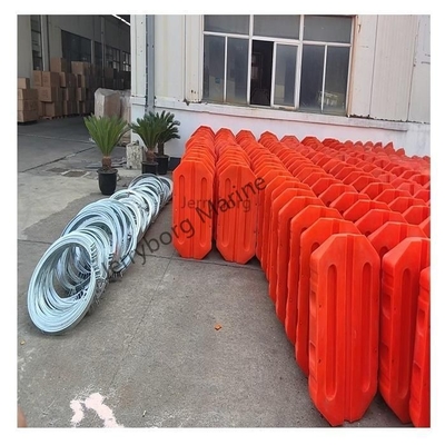 HDPE شناور مخازن خروجی خط لوله پلاستیکی مانع شناور