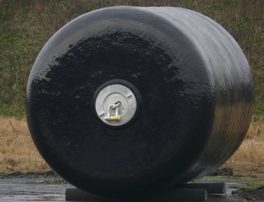 گلگیر پر شده از فوم شناور با تایر و زنجیر