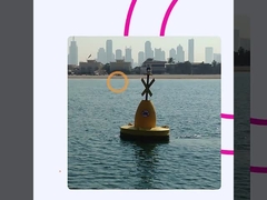 بوای هشدار دریایی پلاستیکی فولاد بوای شناور لنگر انداز بوای ناوبری